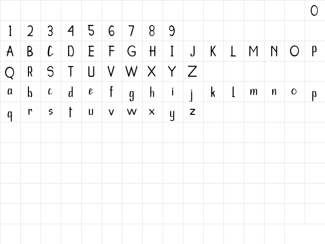 The Leviathan Regular  glyph index
