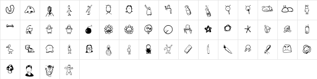 Tombats Four Regular  glyph index