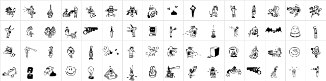 AIMoreHeds Two  glyph index