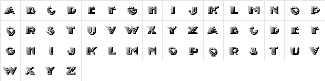 Adriatica Regular  glyph index