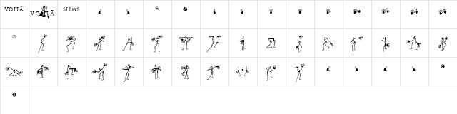 Voila Regular  glyph index