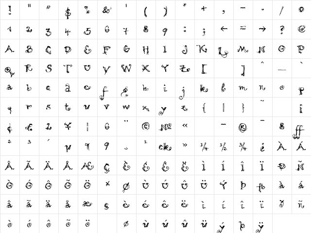 Motion-Light Light  glyph index