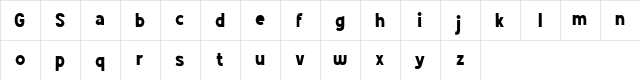 Grotes Sans DEMO Regular  glyph index