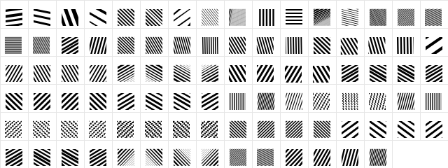 XTexturesOne Regular  glyph index