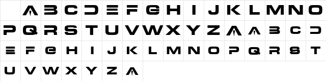 5 Grafix DNA Regular  glyph index