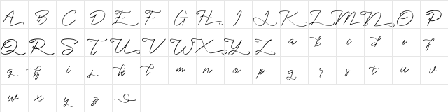 marikita Regular  glyph index