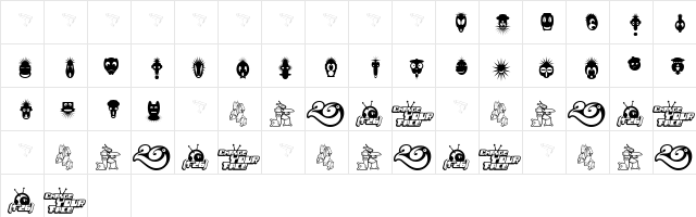 26FacesV2 Regular  glyph index