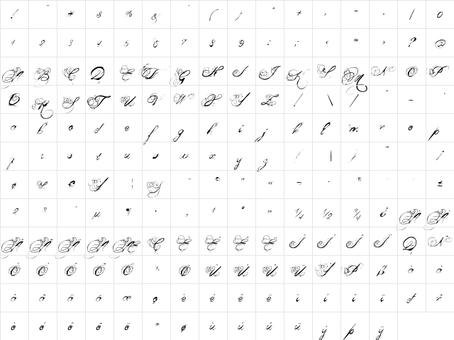 Mosh 2 Regular  glyph index
