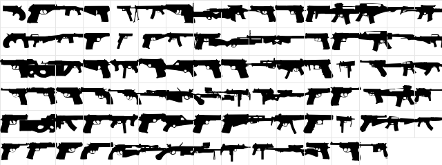 2nd Amendment Regular  glyph index