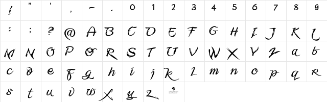 Fmiring Campotype One Regular  glyph index
