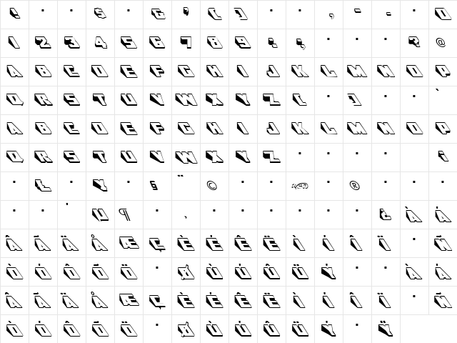 DoorJamb Regular  glyph index