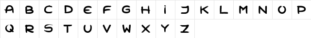 Zombie Morning Regular  glyph index