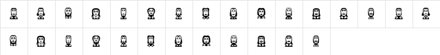 Frauen Regular  glyph index