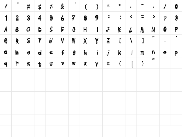 heart emboss Regular  glyph index