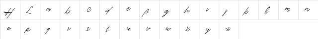 Love Hurts DEMO Regular  glyph index