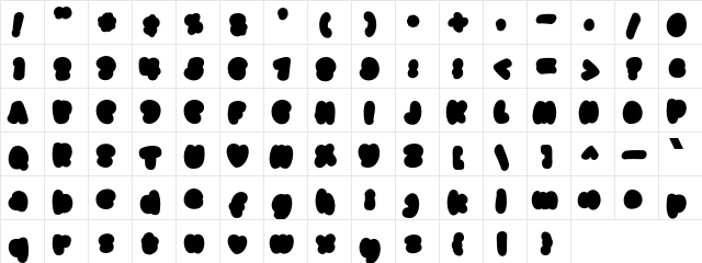 Monkey & Banana Base Regular  glyph index