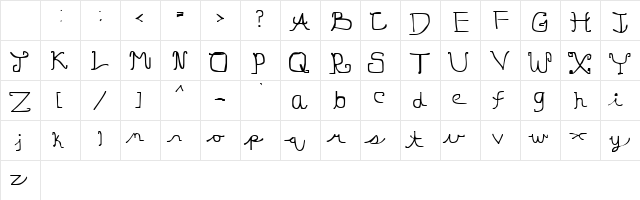 Jingle Hamsters Normal  glyph index