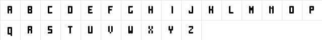 Contraforma Regular  glyph index