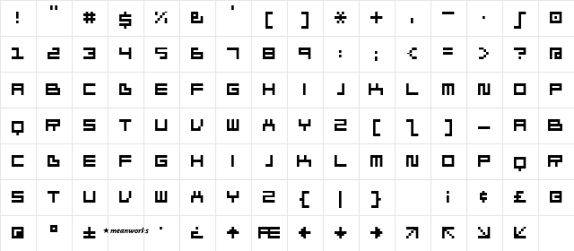 Ivorg Regular  glyph index