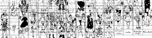 SPARKS Scrapbook 2001 Regular  glyph index