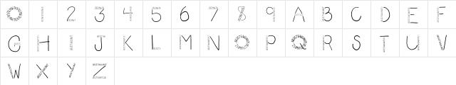 2Peas School Days Regular  glyph index