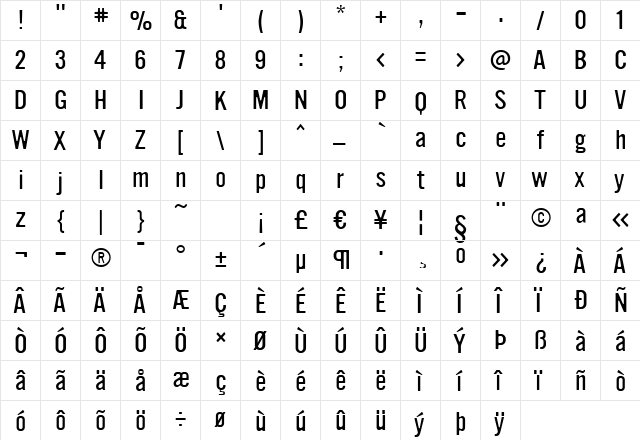 Ultramagnetic Light  glyph index