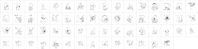 New Regular  glyph index