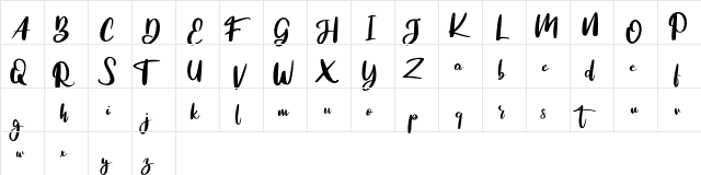 The blog malog FREE Regular  glyph index
