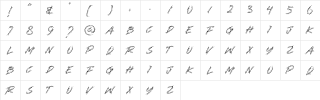 STEREO VILLE Regular  glyph index