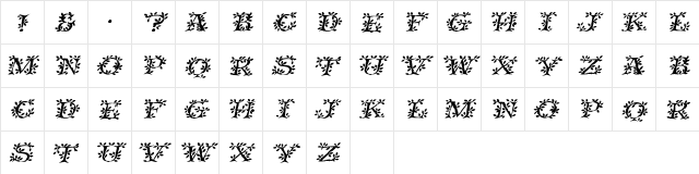 VineCapsSSi Italic  glyph index