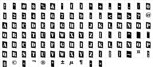 a_StamperCmDn Regular  glyph index