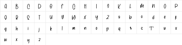 The Carbs Free Regular  glyph index