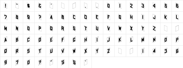 Shohl Fold  glyph index