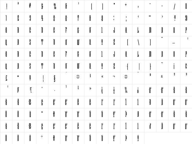 Exit Medium  glyph index
