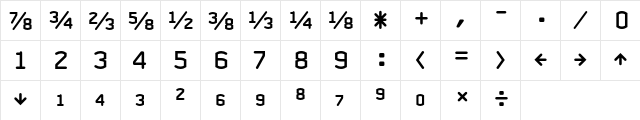 Clicker Expert  glyph index