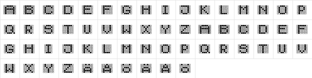 Diodos Regular  glyph index