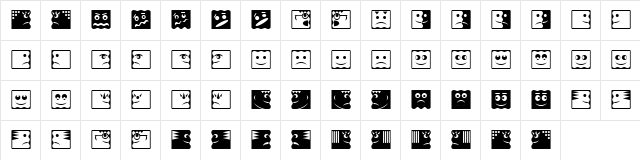 LTFaceValue Medium  glyph index