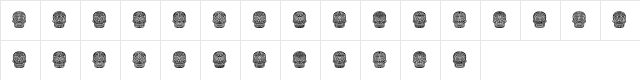 Dilemma Regular  glyph index