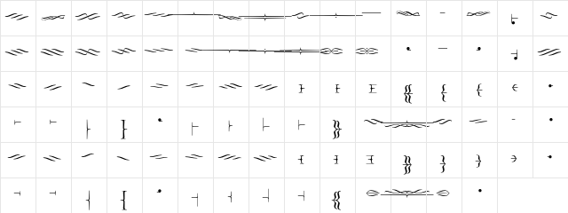 FoglihtenDeH02 Regular  glyph index