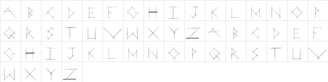 LinearCurve Regular  glyph index