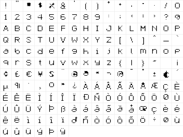 Selector Light  glyph index