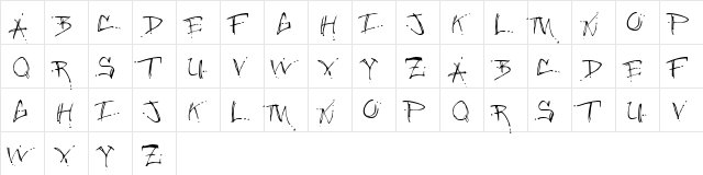 Jungle Ruff  glyph index