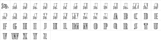 LMS Slow And Steady Regular  glyph index