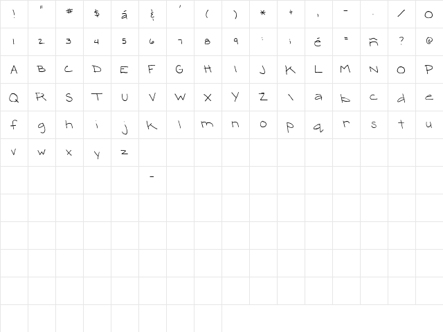 2Peas Morgan 2Peas Morgan  glyph index