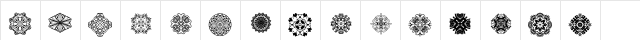 DLDesignsFour Regular  glyph index