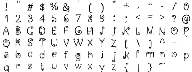 Siger Lampung Regular  glyph index