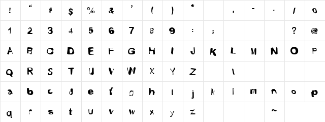 Lungs Regular  glyph index