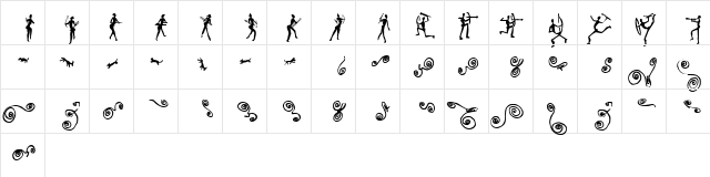 LinotypeAfrika Two Regular  glyph index