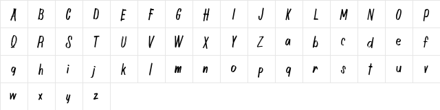 Artesy FREE Regular  glyph index