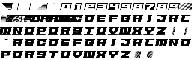 62DRAGZ Regular  glyph index